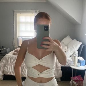 Endless blu white top